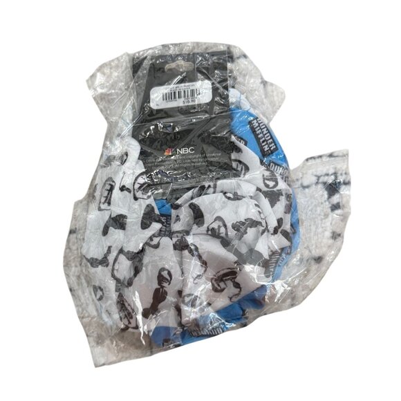 THE OFFICE Set of 2 Blue White Scrunchie Hairtie Set NEW NWT - Picture 3 of 5